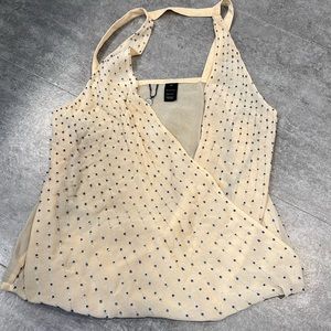 BKE Sheer Embellished Rhinestone Tank Top Size XS